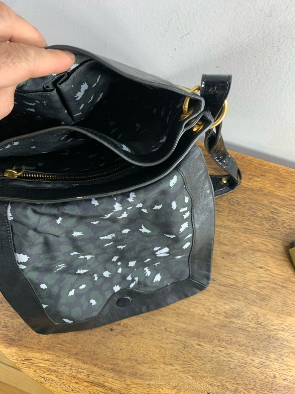 Marc by marc Jacobs black leather patchwork shoulder crossbody bag - Picture 7 of 9